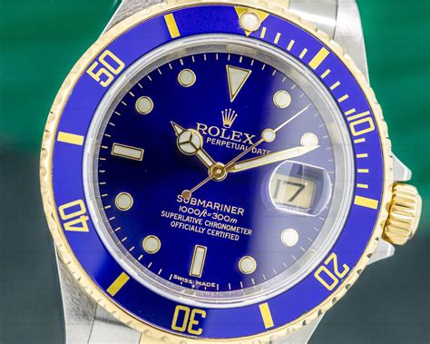 orologio rolex ghiera blu 16613|rolex submariner 16613.